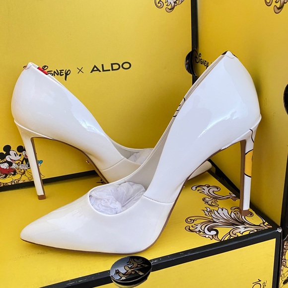 Disney X Aldo Stiletto Pump Heels Mickey and Minnie D100Stessy New in box - Picture 3 of 16